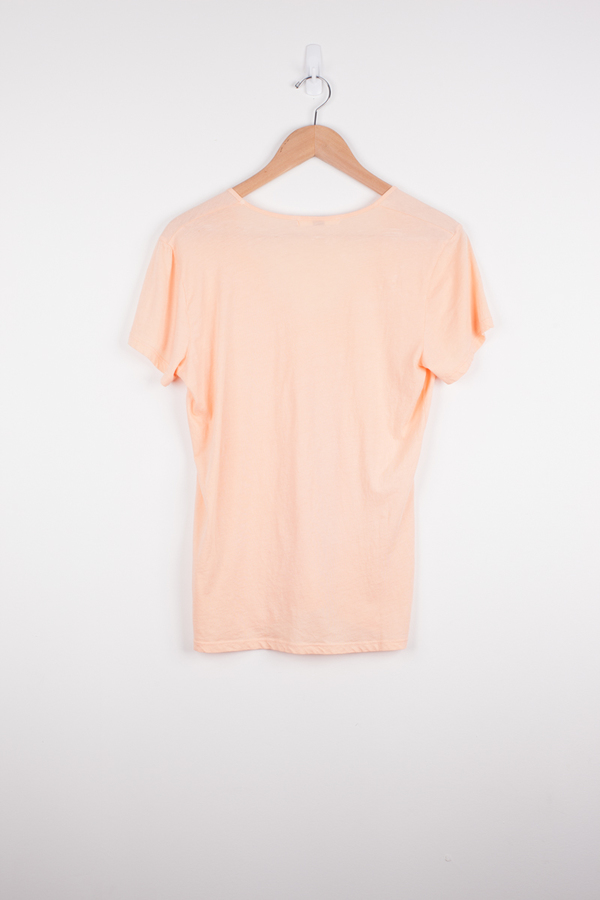 Fitted U Tee in Apricot Fitted U Tee in Apricot