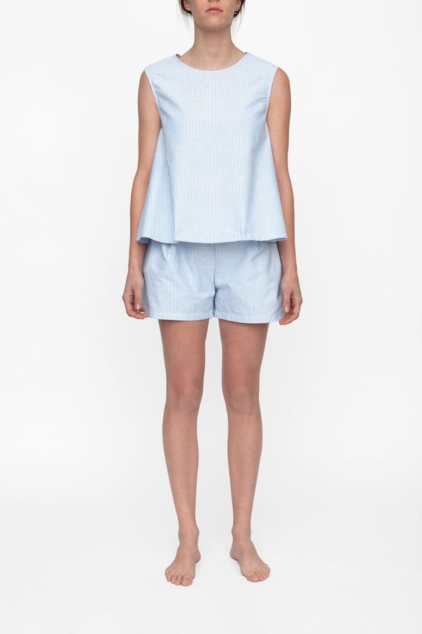 The Sleep Shirt Classic Top Blue Oxford Stripe The Sleep Shirt Classic Top Blue Oxford Stripe