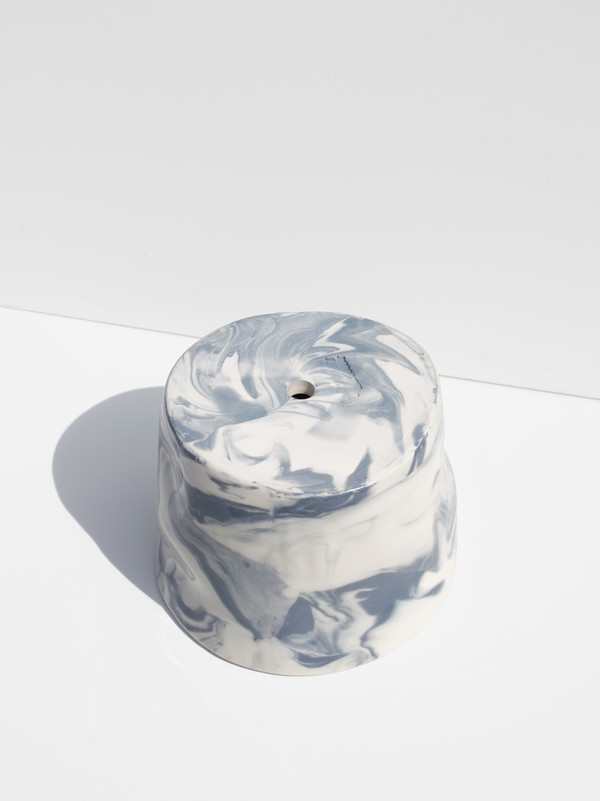 The Pursuits of Happiness Marbled Lumpy Planter The Pursuits of Happiness Marbled Lumpy Planter