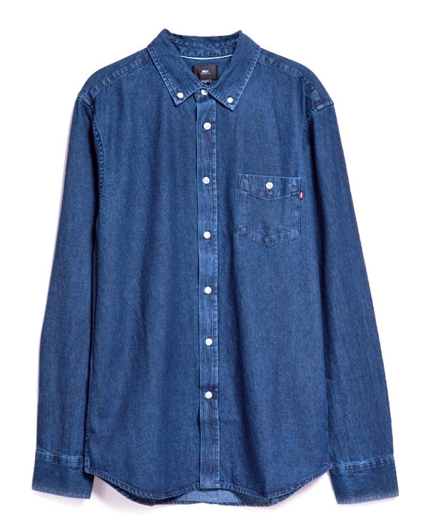 Men's Obey Keble Denim Shirt Men's Obey Keble Denim Shirt