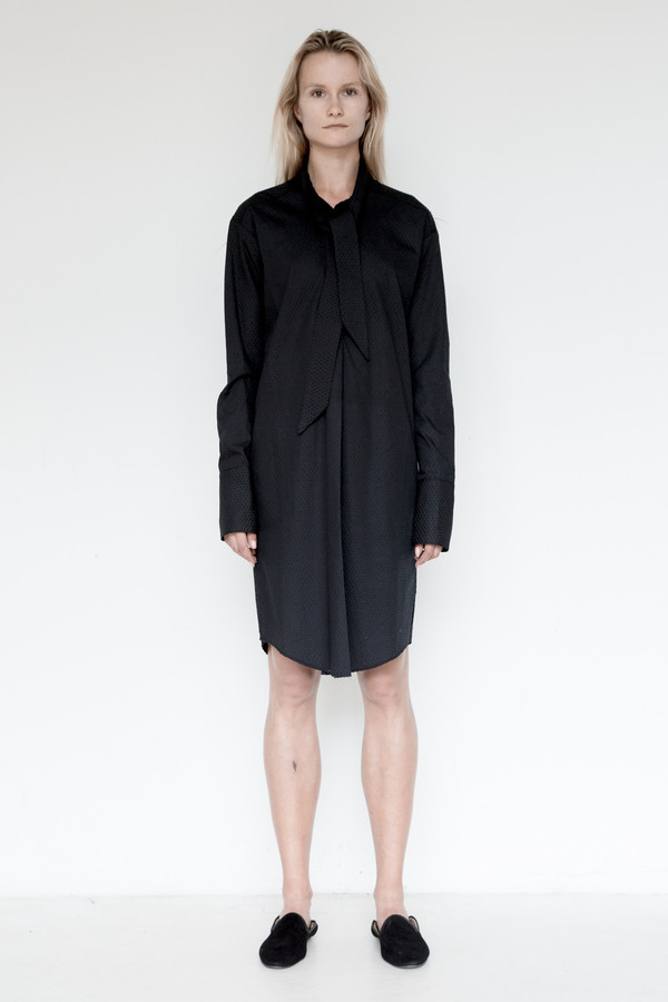 Area Cotton Embossed Tunic Dress Area Cotton Embossed Tunic Dress