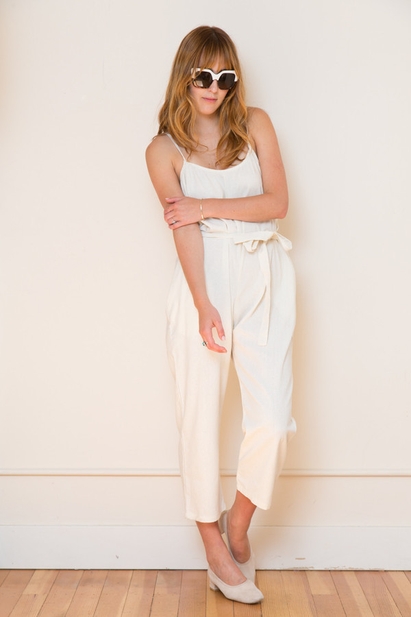 Lindsay Robinson Sol Jumpsuit in Cream Lindsay Robinson Sol Jumpsuit in Cream