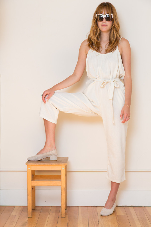 Lindsay Robinson Sol Jumpsuit in Cream Lindsay Robinson Sol Jumpsuit in Cream