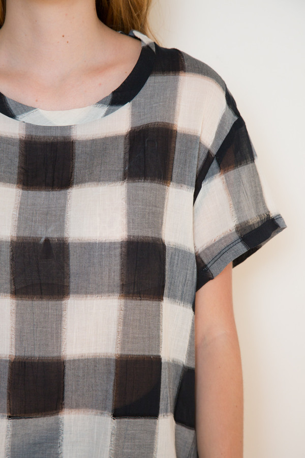 Stateside Gauze Plaid Blouse Stateside Gauze Plaid Blouse