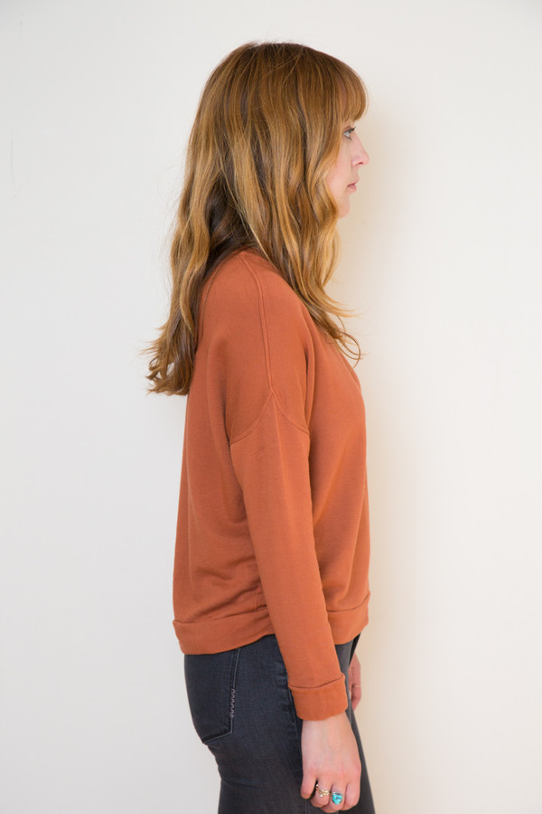 Stateside Rust Long Sleeve Sweatshirt Stateside Rust Long Sleeve Sweatshirt