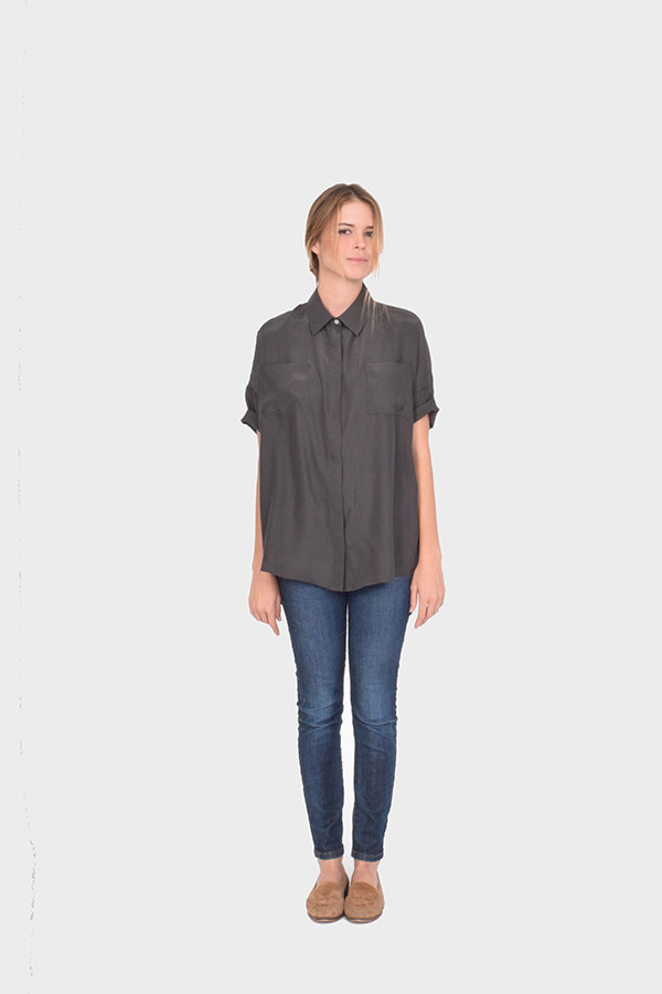 BETWEEN TEN August Button Down - Charcoal BETWEEN TEN August Button Down - Charcoal