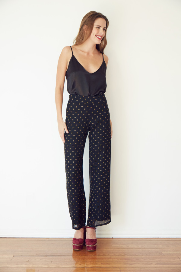 Francoise Pant - Black + Gold Francoise Pant - Black + Gold