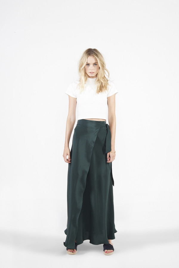 Siena Wrap Skirt - Green Siena Wrap Skirt - Green