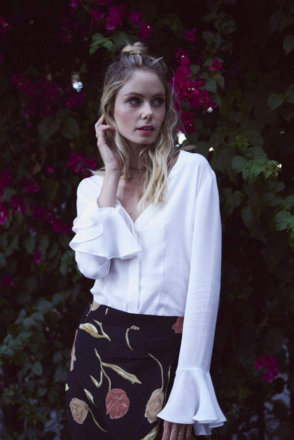 BETWEEN TEN Tuscan Bell Sleeve Top - White BETWEEN TEN Tuscan Bell Sleeve Top - White