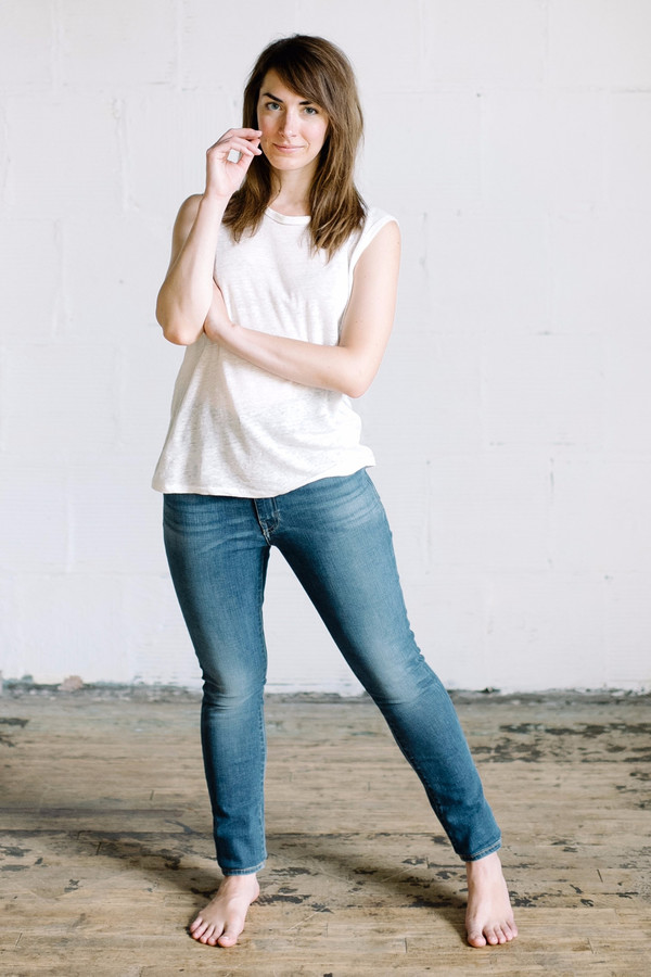 Groceries Apparel Linen Tank // White Groceries Apparel Linen Tank // White