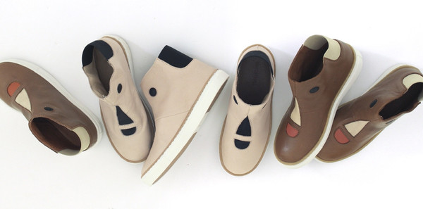 Tinycottons Face Boots Leather Terracotta Tinycottons Face Boots Leather Terracotta
