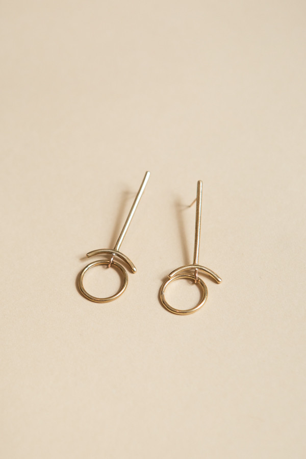 Seaworthy Retrograde Earrings / Brass Seaworthy Retrograde Earrings / Brass
