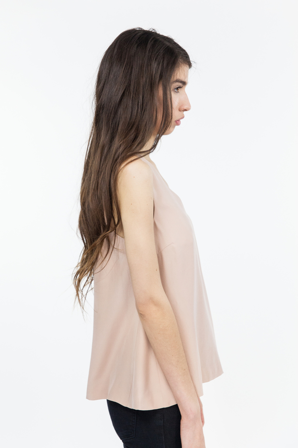 TY-LR The Luxe Silk Sleeveless Top - Sunsand TY-LR The Luxe Silk Sleeveless Top - Sunsand