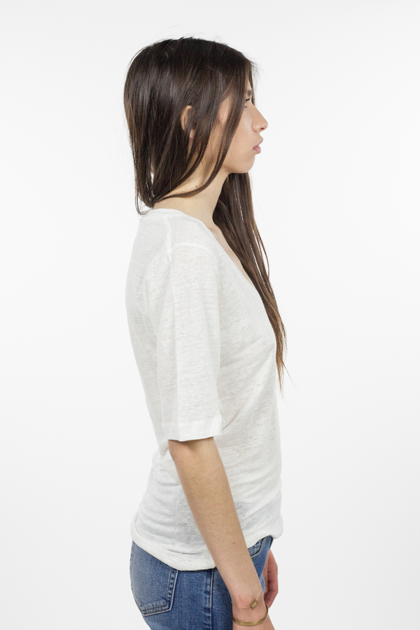 Emerson Fry Luxe Emerson Tee - White Linen Emerson Fry Luxe Emerson Tee - White Linen