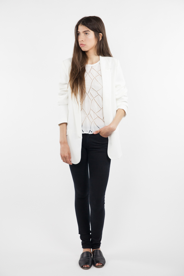 Just fFemale Everest Blazer - White Just fFemale Everest Blazer - White