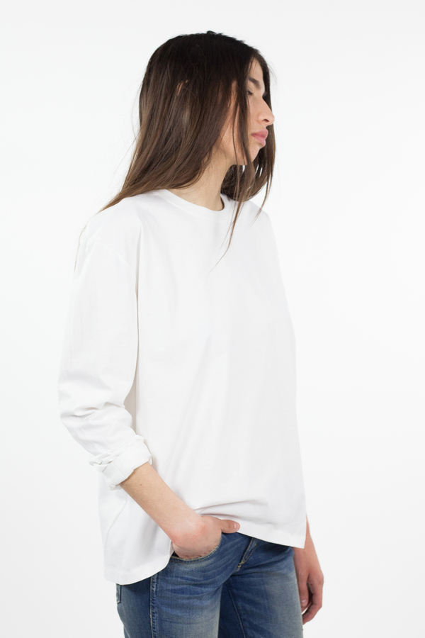 Kowtow Building Block Boyfriend Top - White Kowtow Building Block Boyfriend Top - White