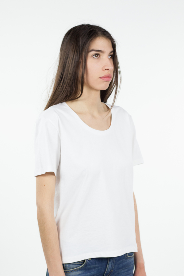 Kowtow Building Block Scoop Tee - White Kowtow Building Block Scoop Tee - White