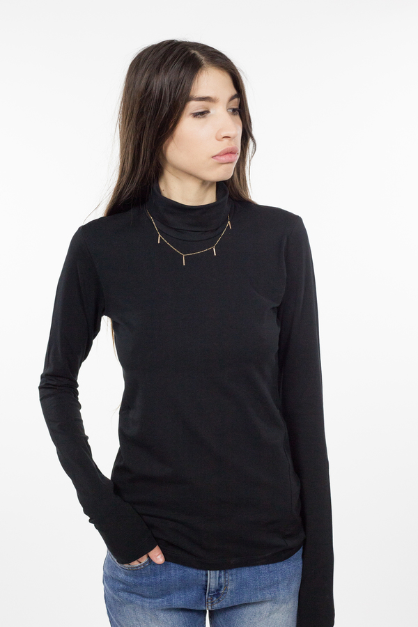 Kowtow Building Block Turtleneck Top - Black Kowtow Building Block Turtleneck Top - Black