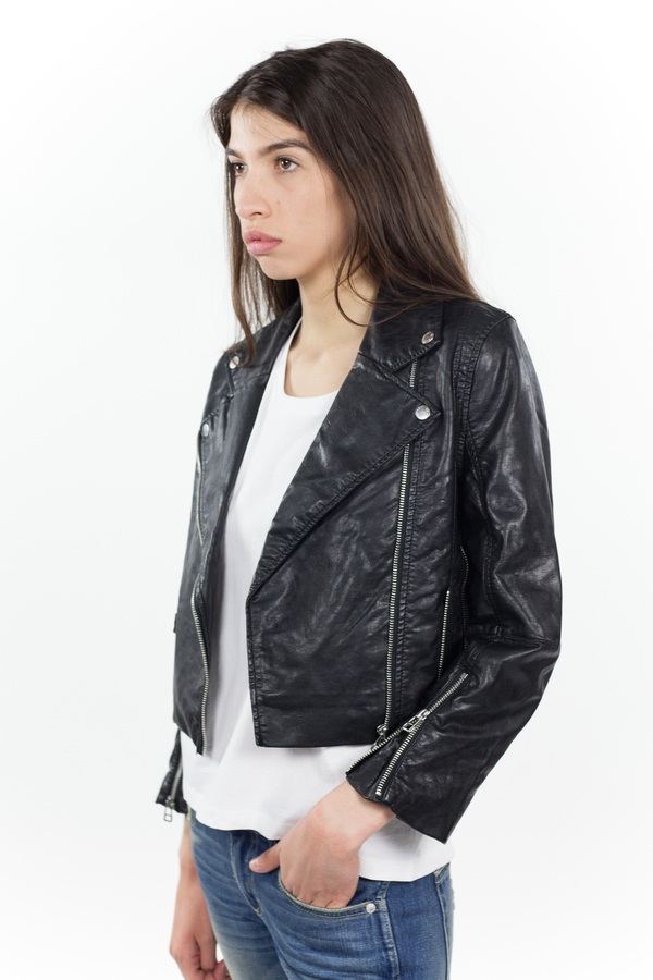 Cheap Monday Visit Leather Jacket - Black Cheap Monday Visit Leather Jacket - Black