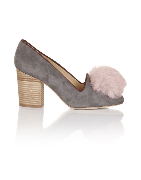 Minna Parikka - Alice Grey & Pink Suede Pump Minna Parikka - Alice Grey & Pink Suede Pump