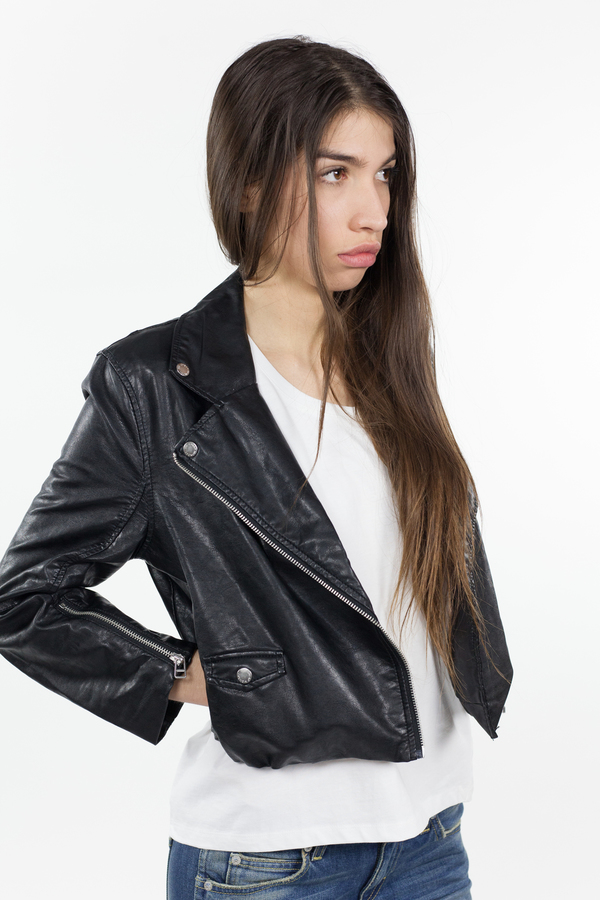 Cheap Monday Visit Leather Jacket - Black Cheap Monday Visit Leather Jacket - Black