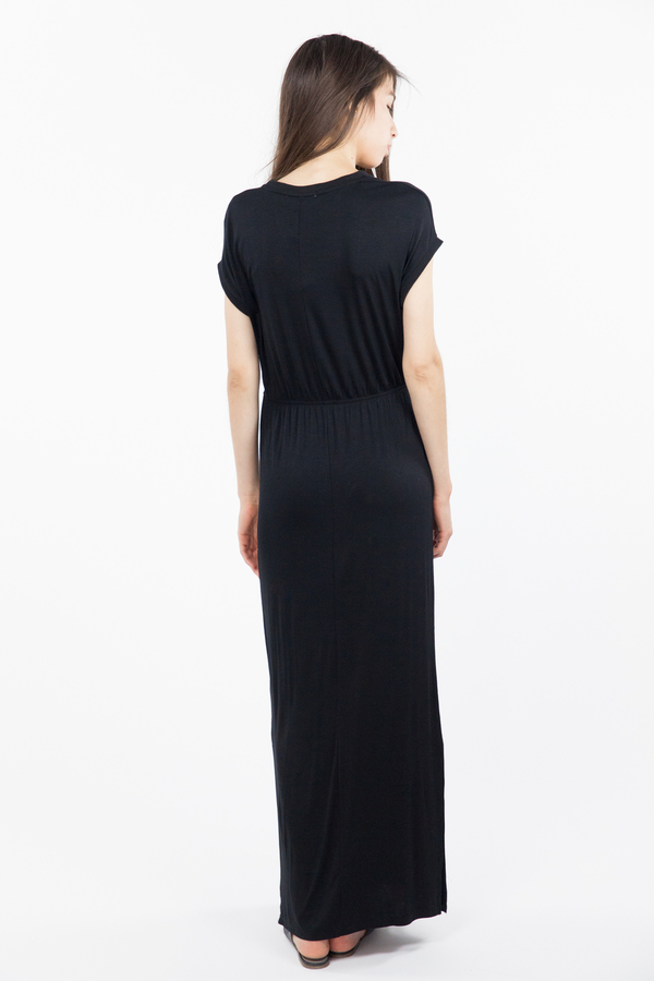 Just Female Sofia Maxi Dress - Black Just Female Sofia Maxi Dress - Black