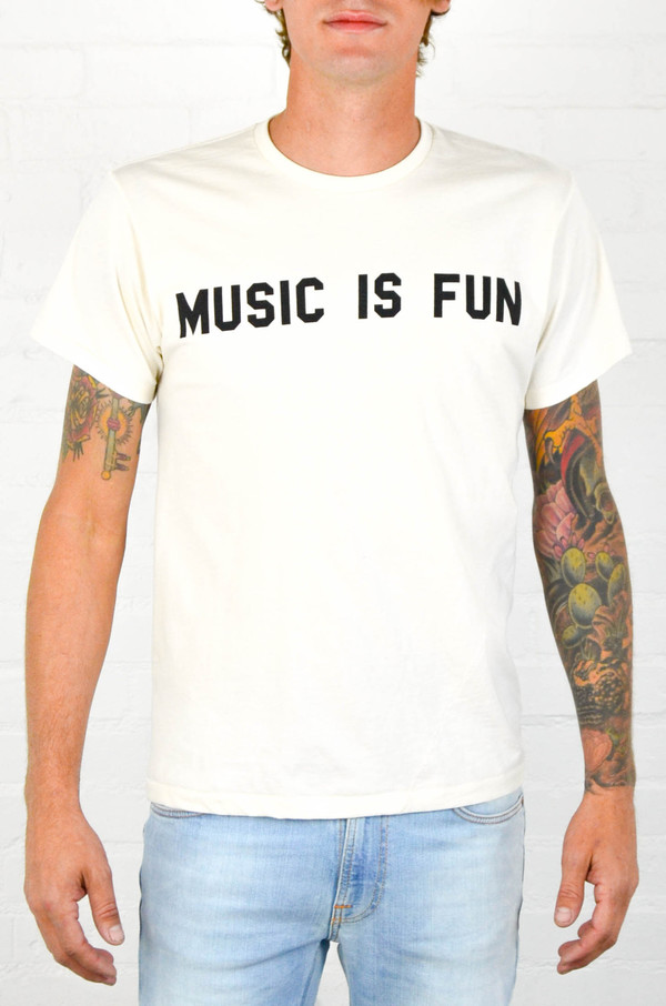 Men's 18 Waits 'Music Is Fun' Tee Men's 18 Waits 'Music Is Fun' Tee