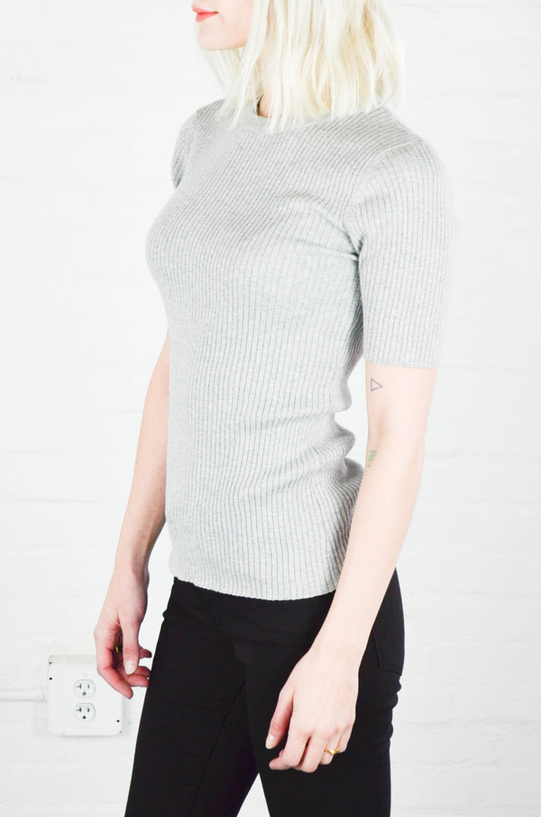 Frame Le Crew Sweater in Gris Frame Le Crew Sweater in Gris