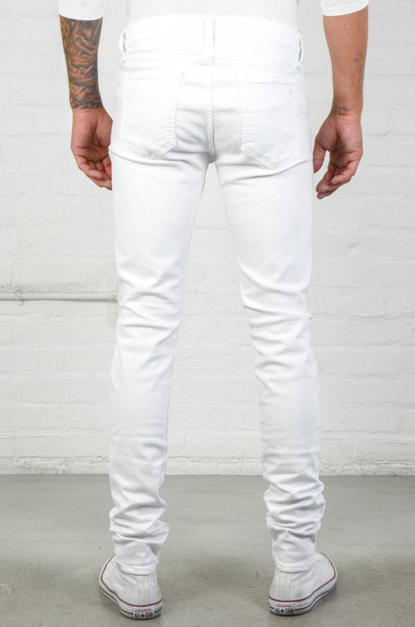 Men's Rag and Bone Aged White FIT 1 Men's Rag and Bone Aged White FIT 1