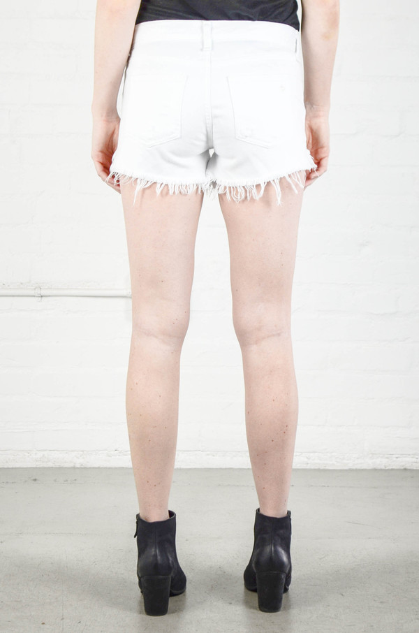 Rag and Bone Cut Off Short in White Marin Rag and Bone Cut Off Short in White Marin