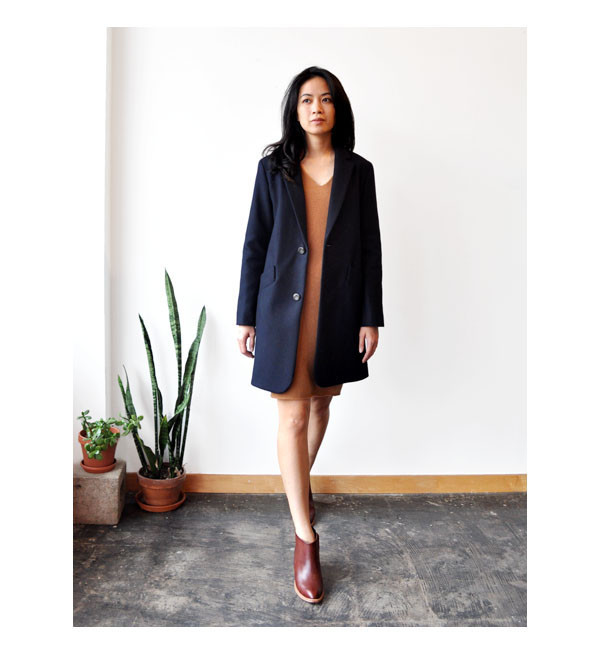 A.P.C. Dark Navy Italian Overcoat A.P.C. Dark Navy Italian Overcoat