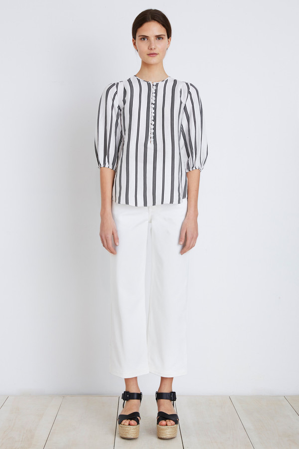 Apiece Apart Black Stripe Nueva Augustina Tunic Apiece Apart Black Stripe Nueva Augustina Tunic