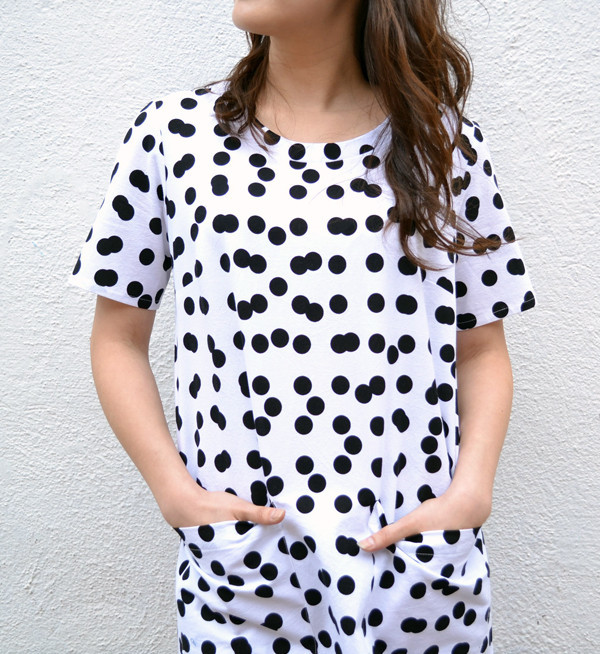 Dusen Dusen Double Dot Tee Dress Dusen Dusen Double Dot Tee Dress