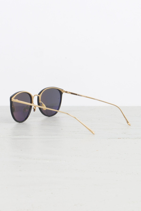 Linda Farrow Oversized Round Glasses in Black Linda Farrow Oversized Round Glasses in Black