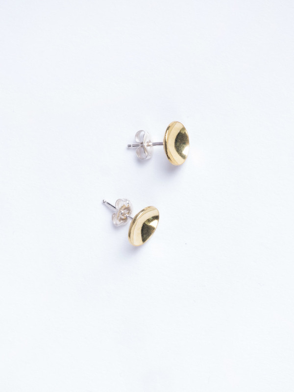 Another Feather Brass Cup Studs Another Feather Brass Cup Studs