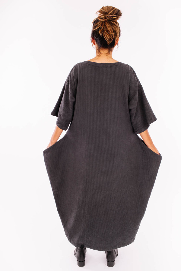 Black Crane Quilted Box Dress Black Crane Quilted Box Dress