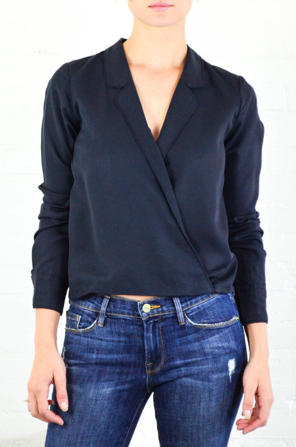 Capulet Navy Cassidy Crossover Blouse Capulet Navy Cassidy Crossover Blouse