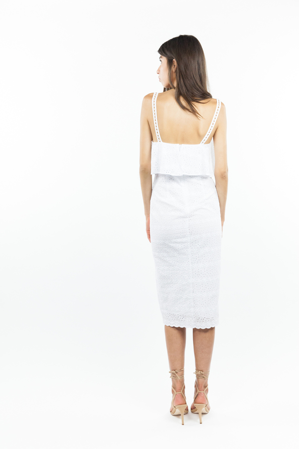 Bec & Bridge Cassidy Midi Dress - White Bec & Bridge Cassidy Midi Dress - White