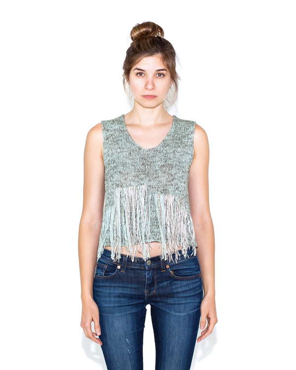 Correll Correll Knit Frans Top Correll Correll Knit Frans Top