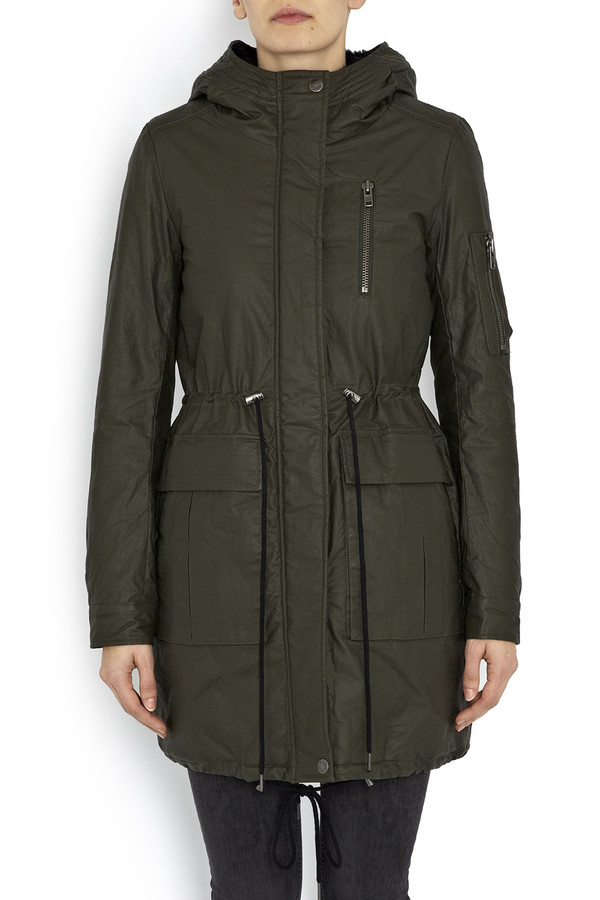 Khaki Green Daphne Parka Coat Khaki Green Daphne Parka Coat