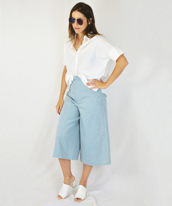 Esby White Stella Button Down Esby White Stella Button Down