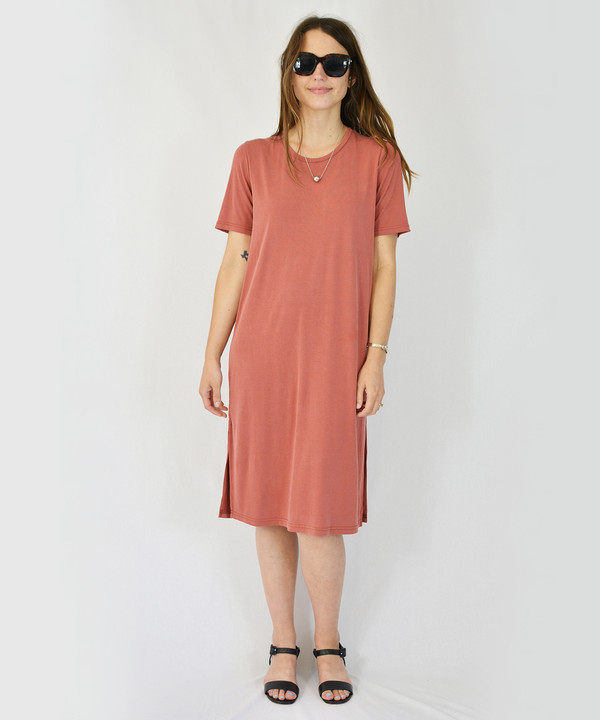 Just Female Marsala Pen Dress Just Female Marsala Pen Dress