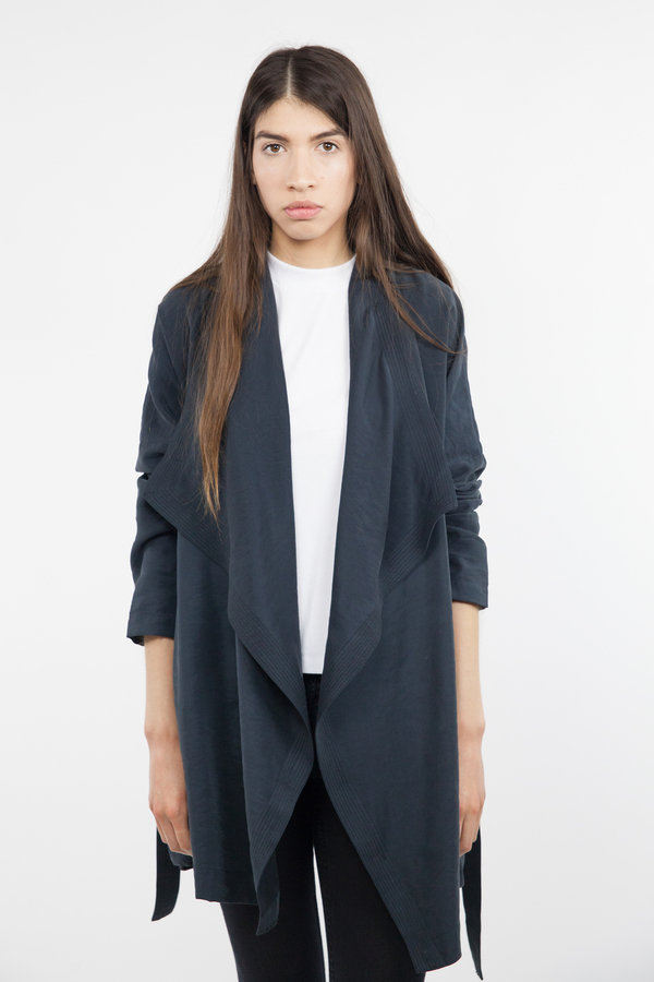 Just Female Molly Short Trench - Black Just Female Molly Short Trench - Black