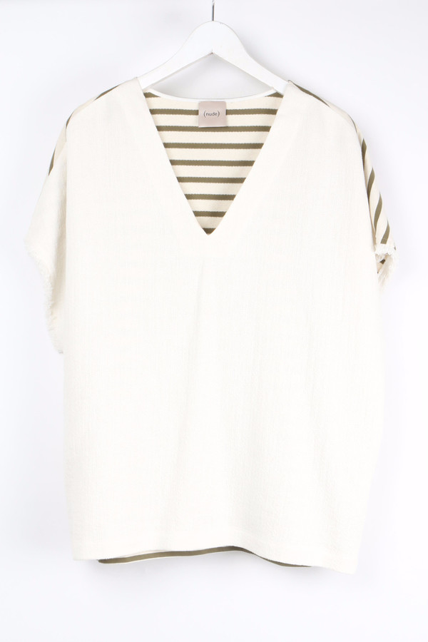 (nude) V Neck S/S T-Shirt (nude) V Neck S/S T-Shirt