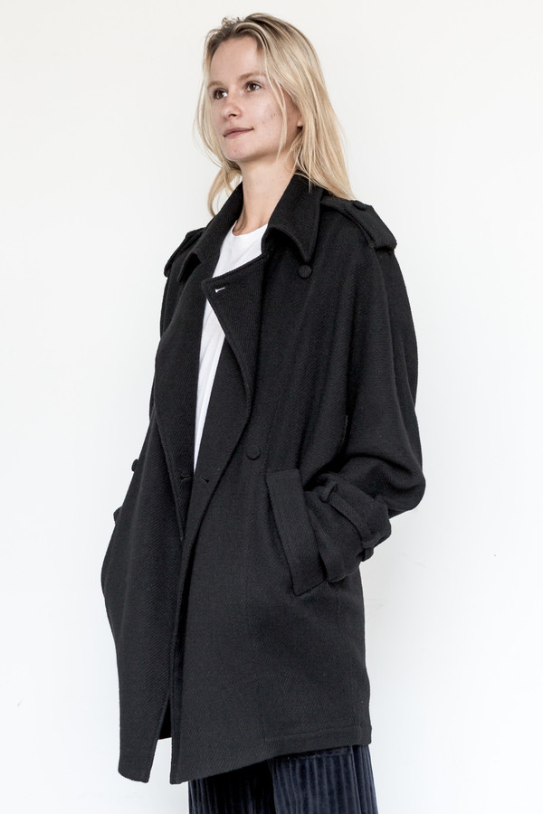 Assembly New York Wool/Linen Oslo Baggy Trench Assembly New York Wool/Linen Oslo Baggy Trench