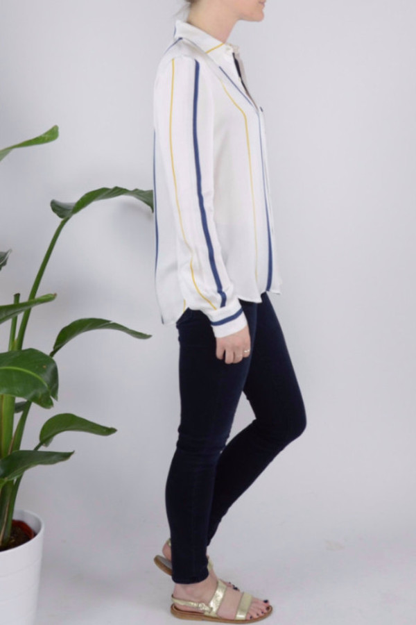 FRAME Denim Stripe Shirt FRAME Denim Stripe Shirt