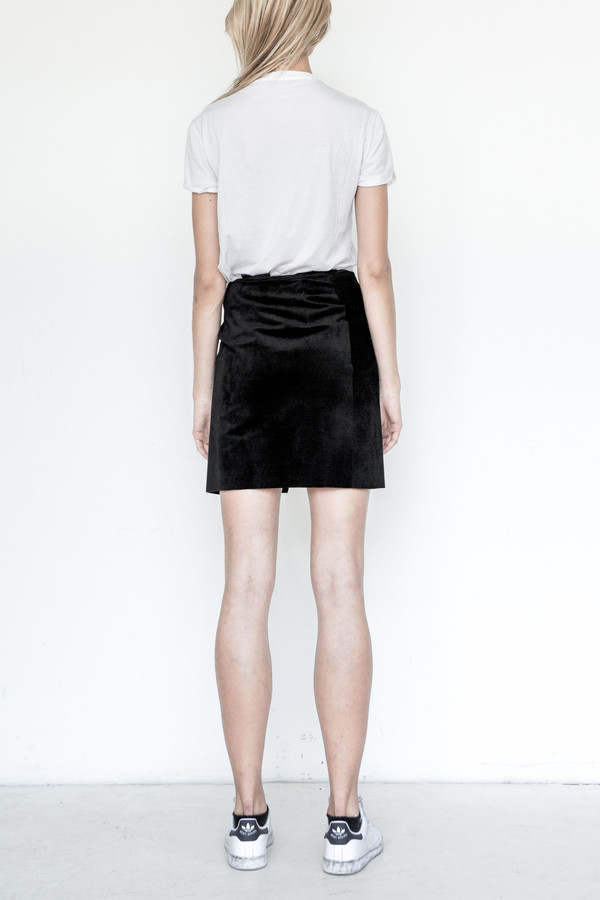 Assembly New York Suede Mini Wrap Skirt Assembly New York Suede Mini Wrap Skirt