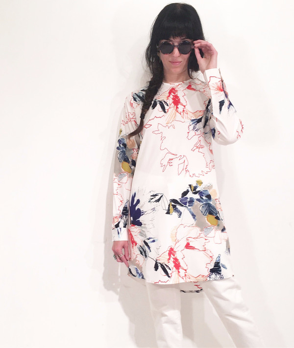 Native Youth Unfinished Floral Dress Native Youth Unfinished Floral Dress