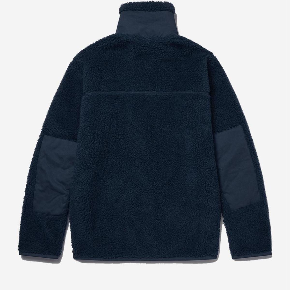 Albam Combat Curly Fleece Jacket - Navy 