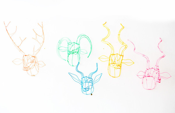 Wire Animal Heads Wire Animal Heads